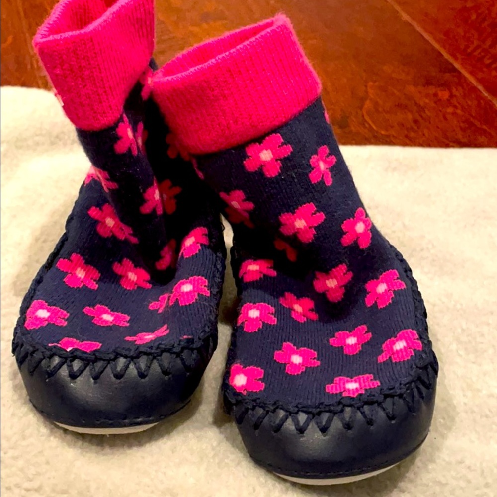 Jojo Maman Bebe Blur Floral Booties